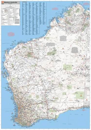 HEMA Western Australia State Supermap - 1000x1430 - Laminated