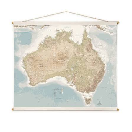Australia Canvas Map - Studio Milligram