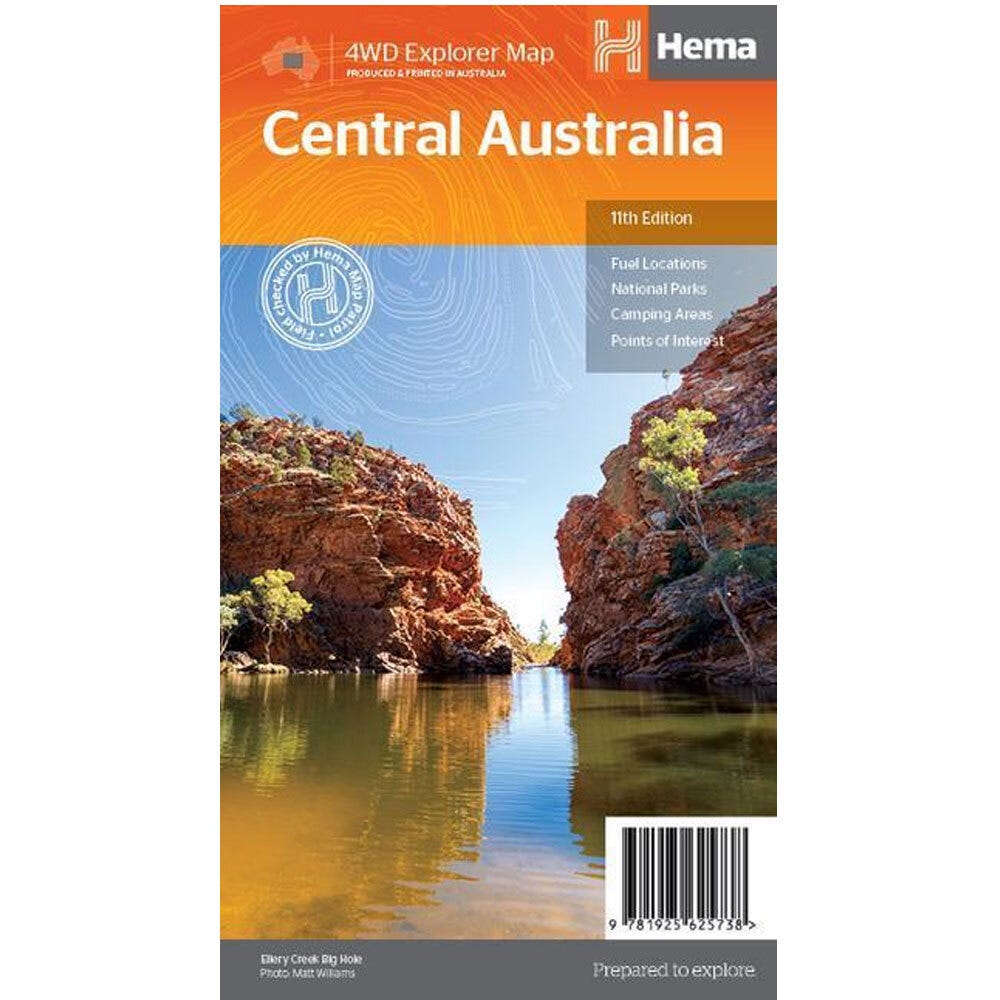 HEMA Central Australia Map