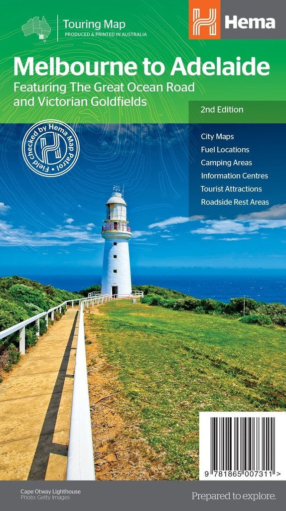 HEMA Melbourne to Adelaide Map
