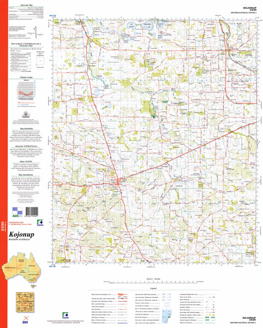 1:100k 2330 Kojonup