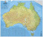 HEMA Australia Road & Terrain Map - 1000x875 - Laminated