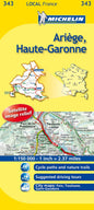Michelin Local France 343 Ariege, Haute-Garonne