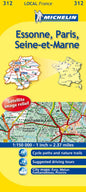 Michelin Local France 312 Essonne, Paris, Seine-et-Marne