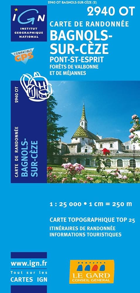 IGN France Bagnols-Sur-Ceze 2940 OT