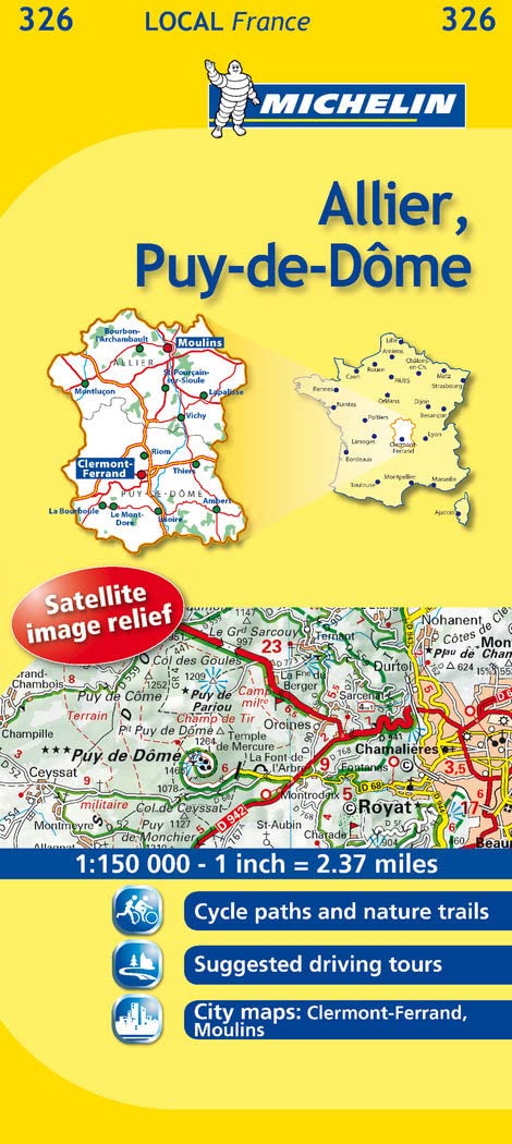 Michelin Local France 326 Allier, Puy-de-Dome