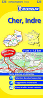 Michelin Local France 323 Cher, Indre