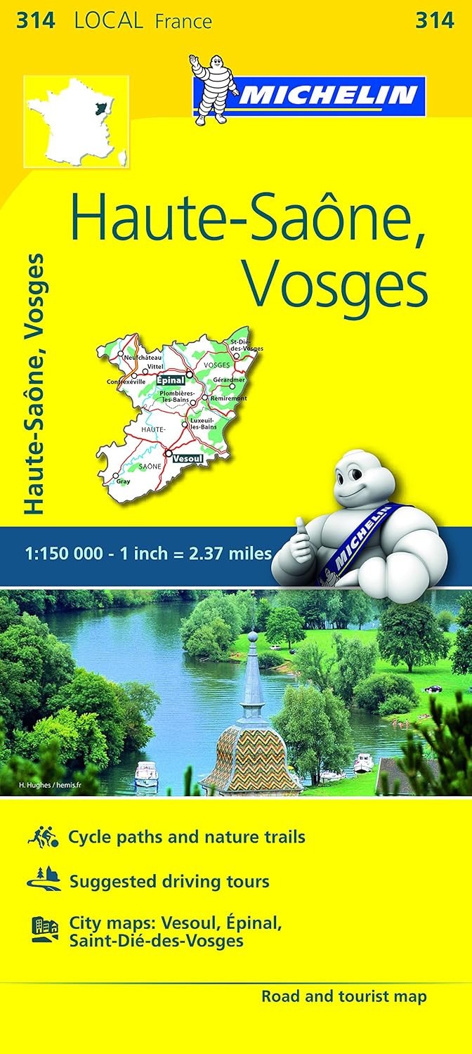 Michelin Local France 314 Haute-Saone, Vosges