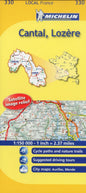 Michelin Local France 330 Cantal, Lozere