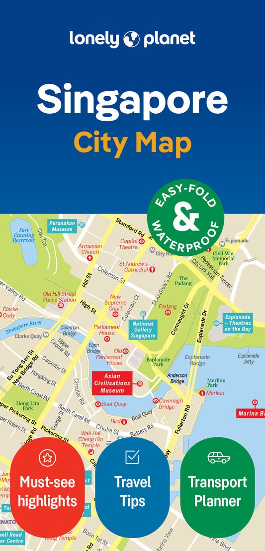 Lonely Planet Singapore City Map