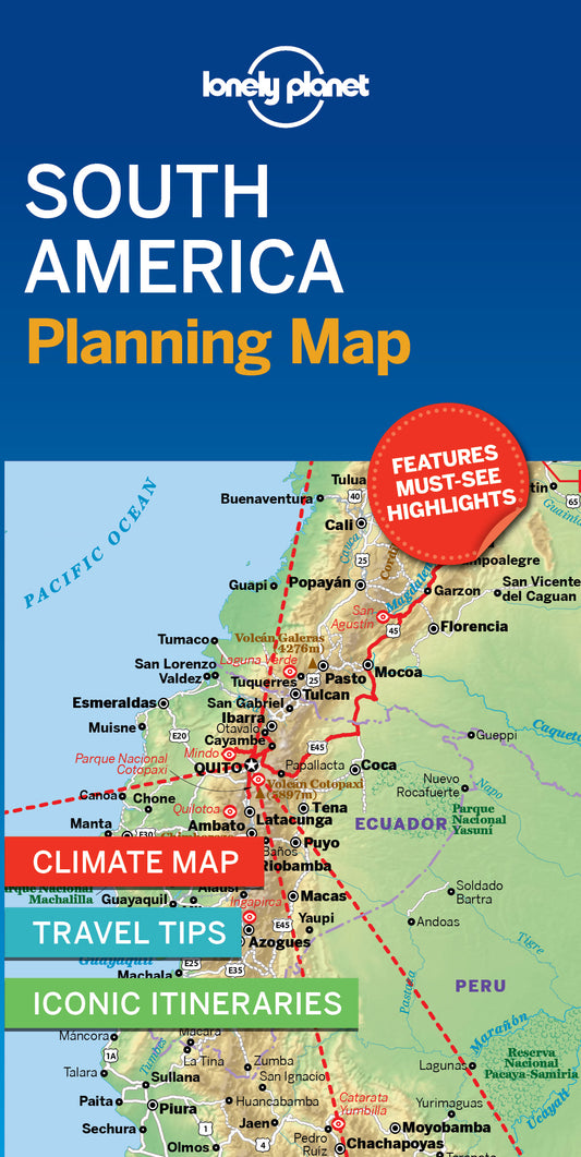Lonely Planet South America Planning Map