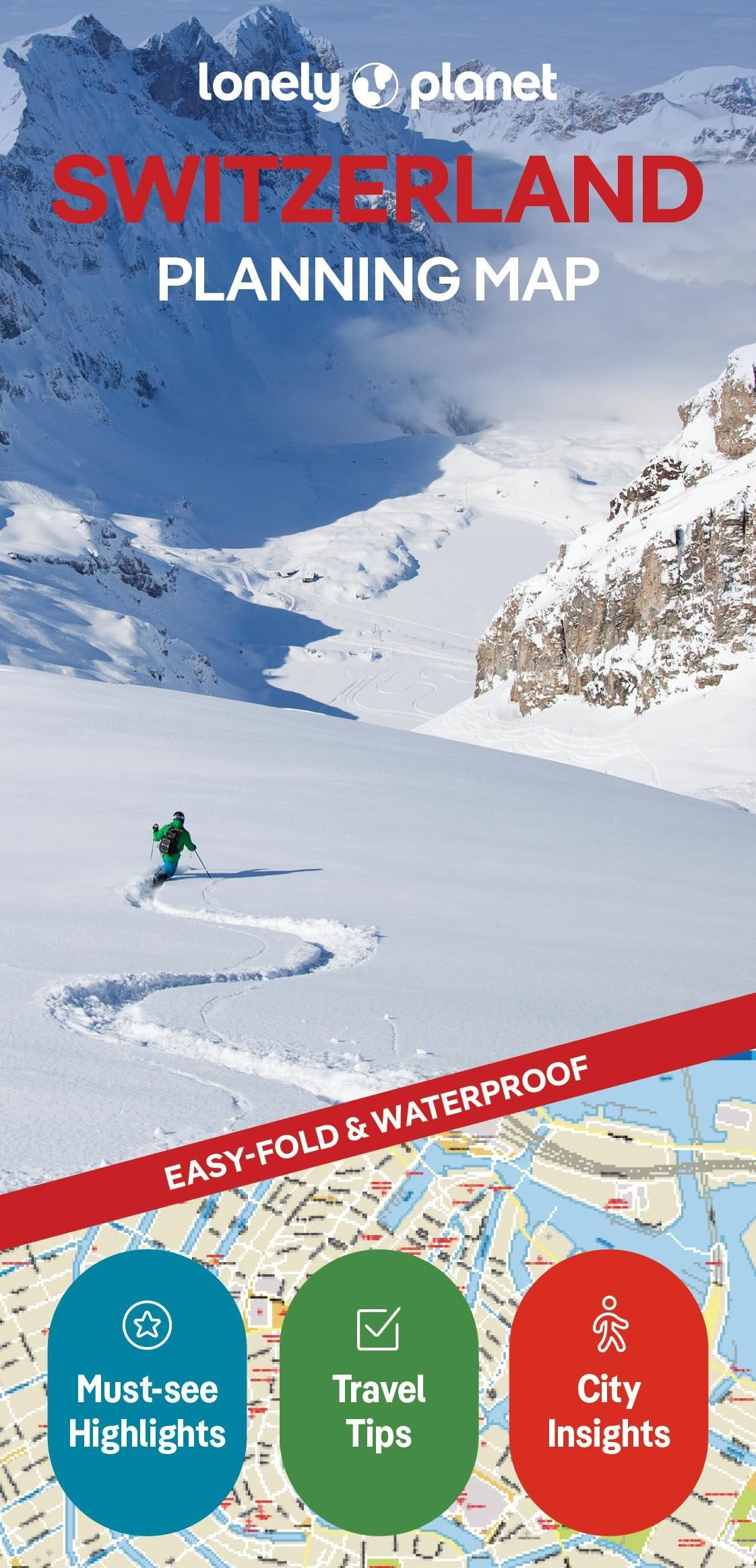 Lonely Planet Switzerland Planning Map