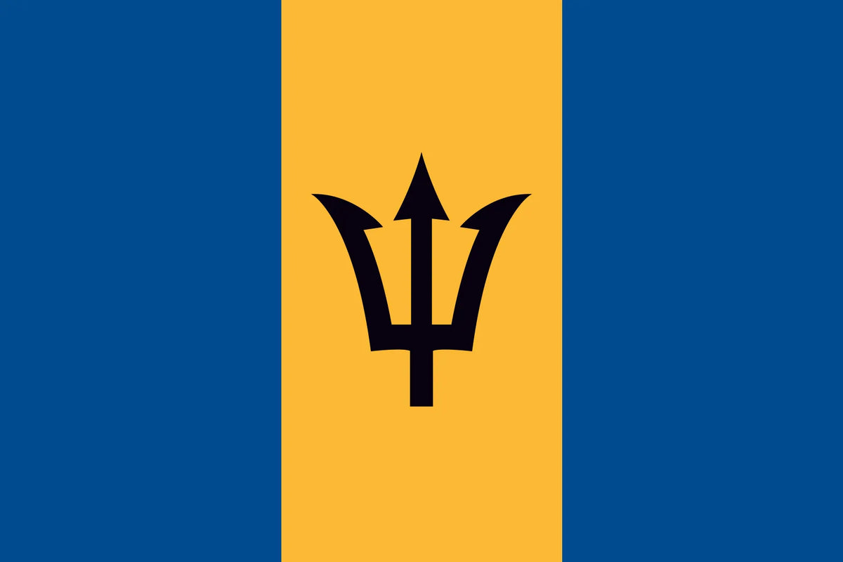 Barbados Flag 5' X 3'