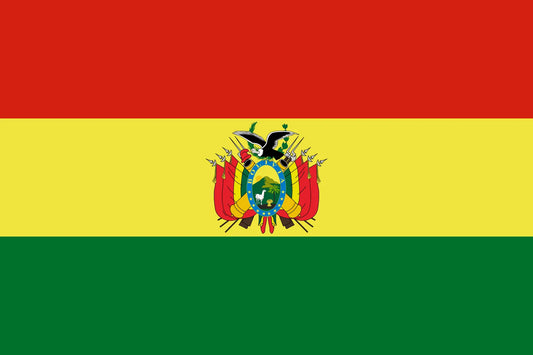 Bolivia Flag With Crest 5' X 3'