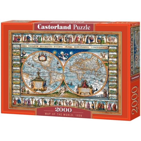 Castorland 2000p Map of the World (1639)