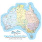Map of Australia Sticker Decal