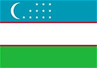 Uzbekistan Flag 3' x 5'