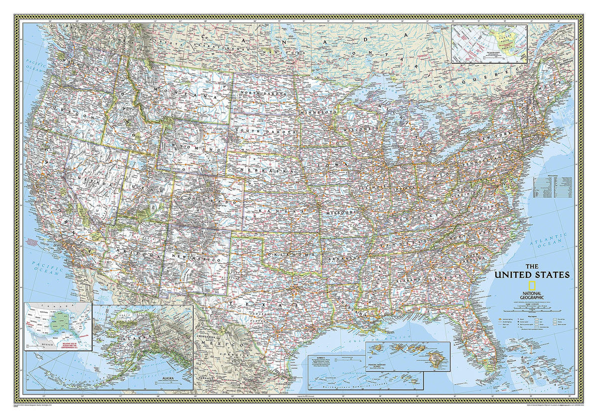 United States of America Wall Map by National Geographic