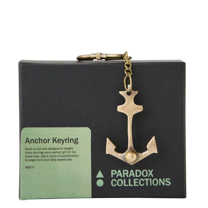 Brass Anchor Keyring