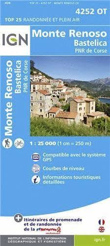 IGN France Monte Renoso 4252 OT