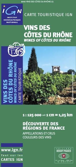 IGN France Vins des Cotes du Rhone