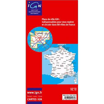IGN France Nimes - Plan de Ville