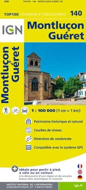 IGN France Montlucon Gueret 140