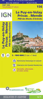 IGN France Le Puy-en-Velay Privas 156