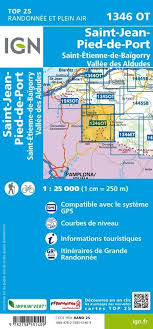 IGN France Saint-Jean-Pied-de-Port 1346 OT