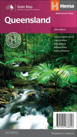 HEMA Queensland State Map