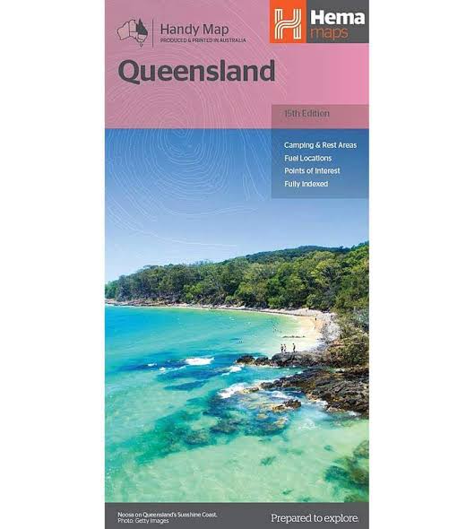 HEMA Queensland Handy Map
