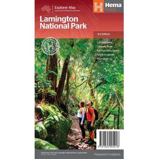 HEMA Lamington National Park Map