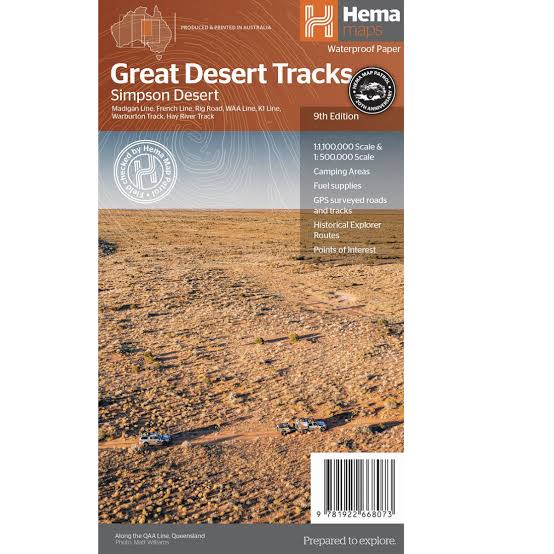 HEMA Great Desert Tracks Simpson Sheet