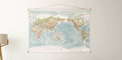 World Canvas Map - Medium - Studio Milligram