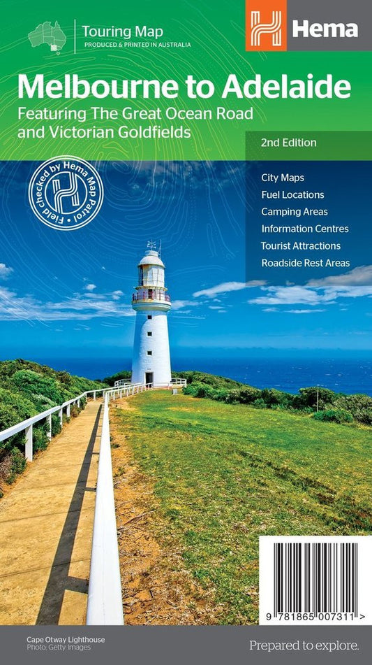 HEMA Melbourne to Adelaide Map