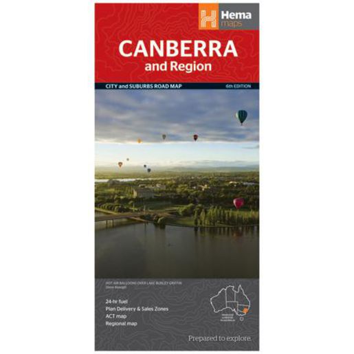 HEMA Canberra and Region Map