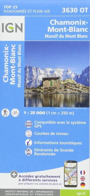 IGN France Chamonix-Mont-Blanc 3630 OT