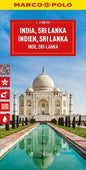 India, Sri Lanka, Nepal, Bangladesh Marco Polo Map