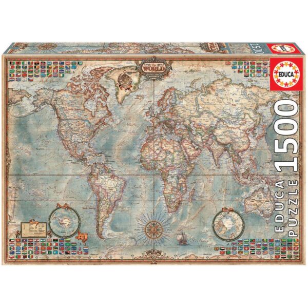 Educa 1500p Political Map of The World