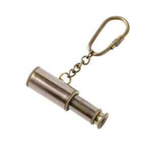 Brass Telescope Keyring
