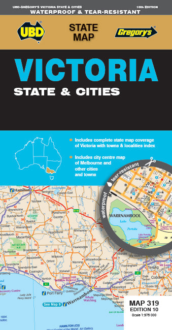 UBD Victoria State & Cities Map 319 10th ed